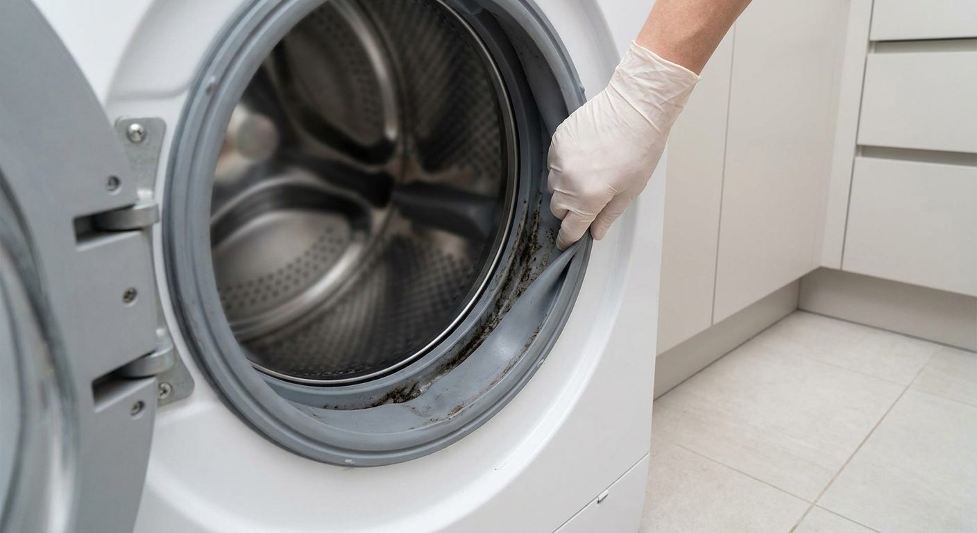 Homeowner checking washing machine fault in Welkom